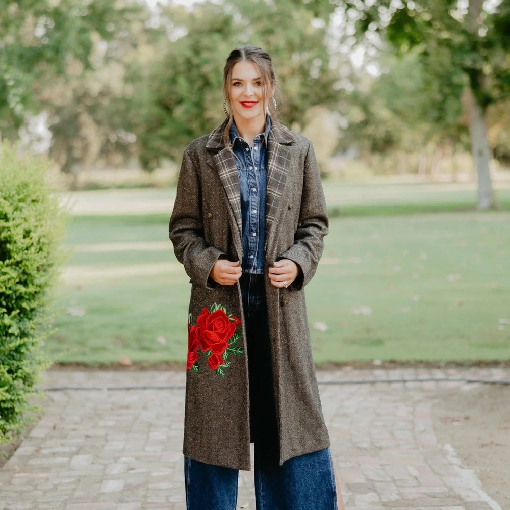 NWT Rodeo Quincy Women’s Long Embroidered Wool-Blend - Mrs. Marvel Coat